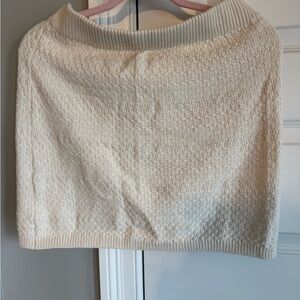 Wild Fable Off-White Textured Knit Skirt L NWT